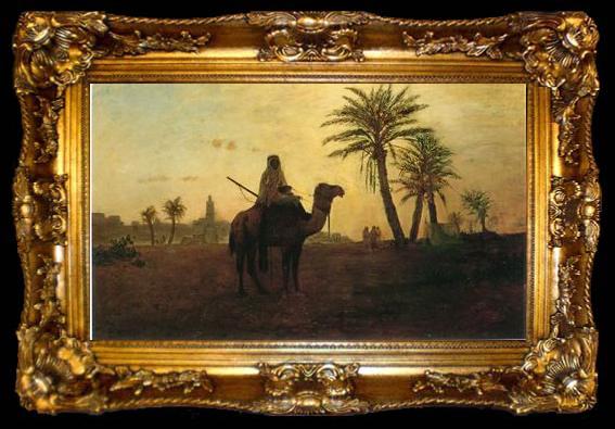 framed  unknow artist Arab or Arabic people and life. Orientalism oil paintings 588, ta009-2